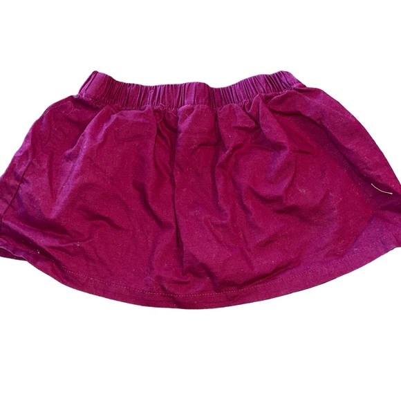 Genuine Kids From Oshkosh Infant Skirt Deer Fox Size 18 Months Burgundy 100% Cot - Picture 2 of 3